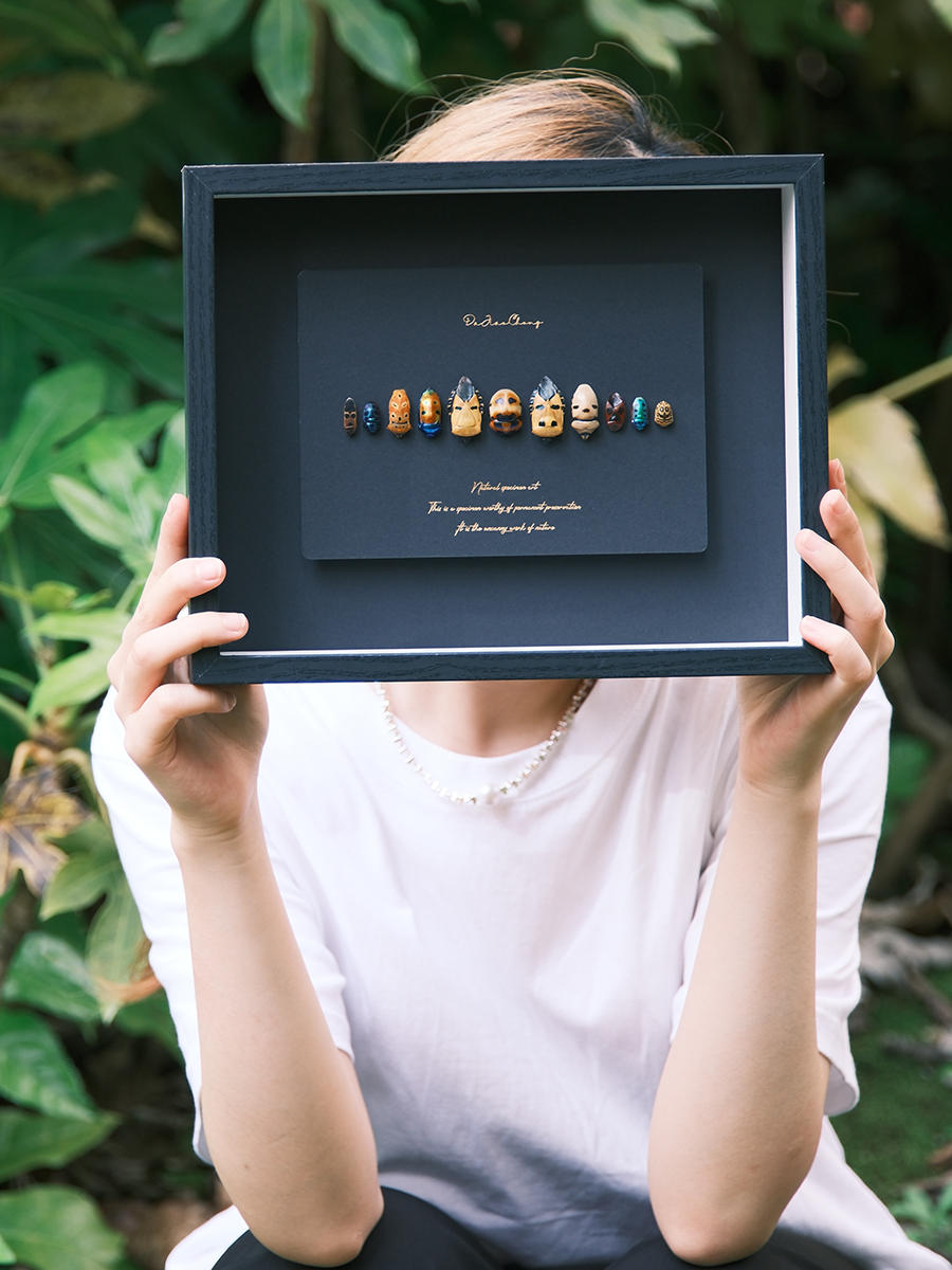 Unique Framed Face Bugs Art: Real Arma Custos Display - Insect Taxidermy for Nature Lovers and Collectors