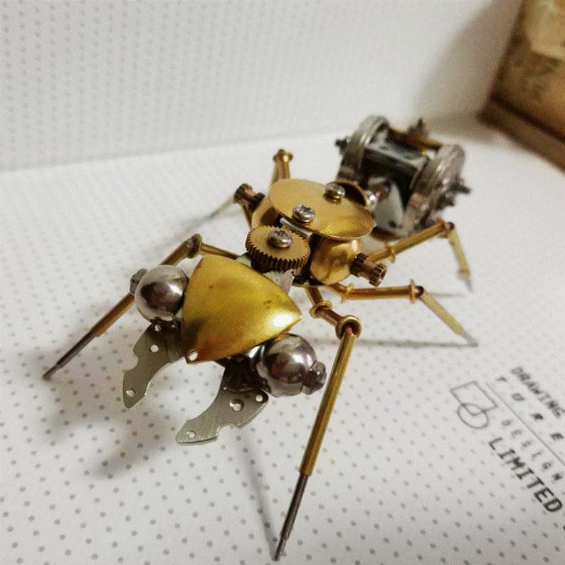 Mechanical Ant steampunk | Metal handmade finished Model decor Ornaments