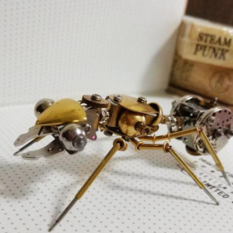 Mechanical Ant steampunk | Metal handmade finished Model decor Ornaments