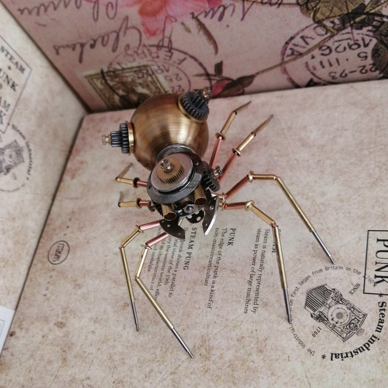 Mechanical spider steampunk | Metal handmade finished Model decor Ornaments