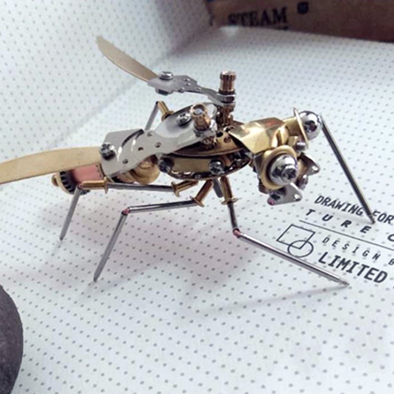 Mechanical Hornet steampunk | Metal handmade finished Model decor Ornaments