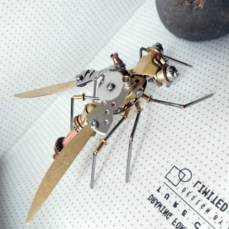 Mechanical Hornet steampunk | Metal handmade finished Model decor Ornaments