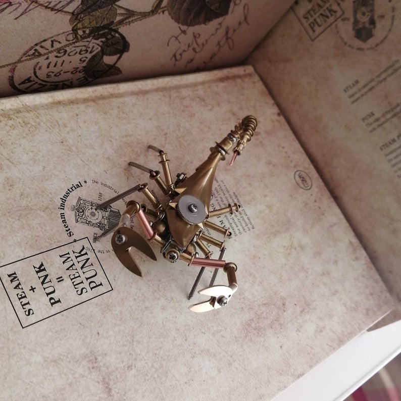 Mechanical scorpion steampunk | Metal handmade finished Model decor Ornaments