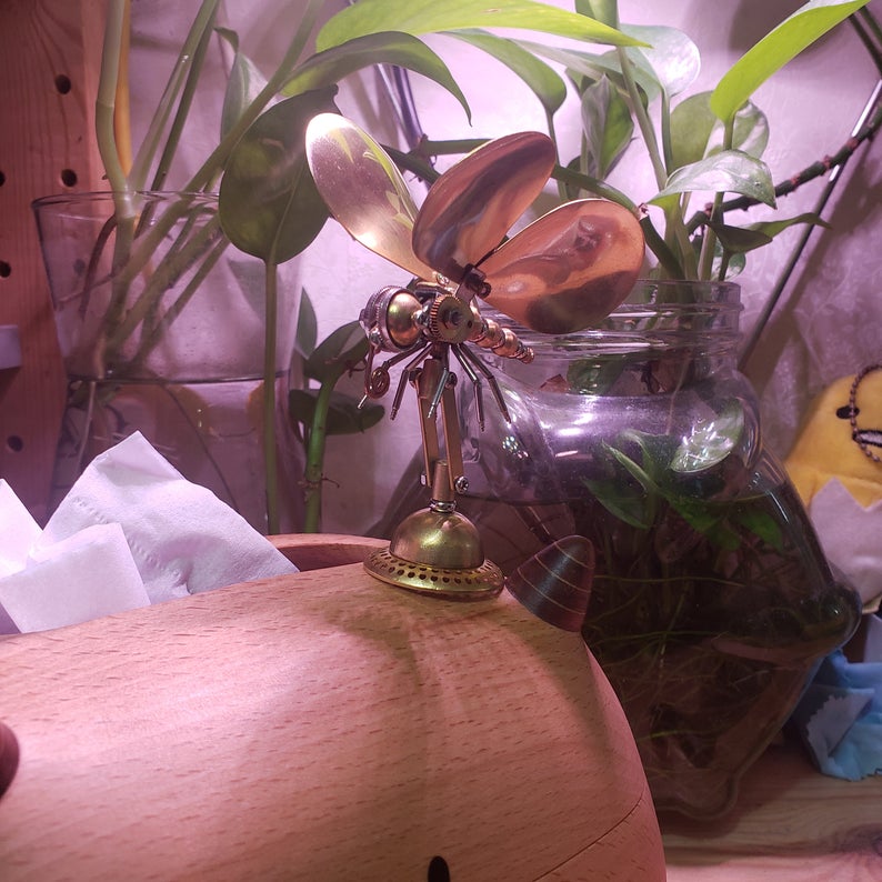 Mechanical butterfly steampunk | Metal handmade finished Model decor Ornaments