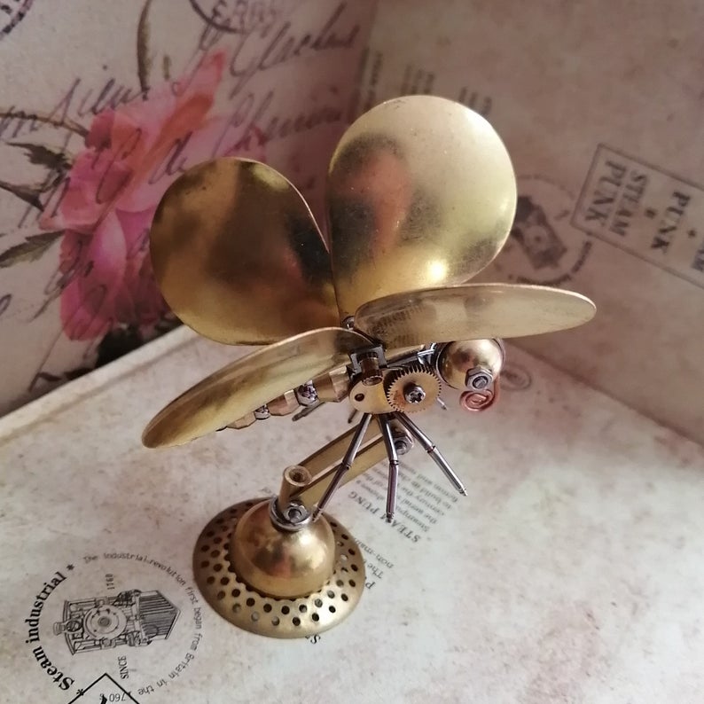 Mechanical butterfly steampunk | Metal handmade finished Model decor Ornaments
