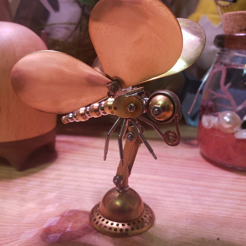 Mechanical butterfly steampunk | Metal handmade finished Model decor Ornaments
