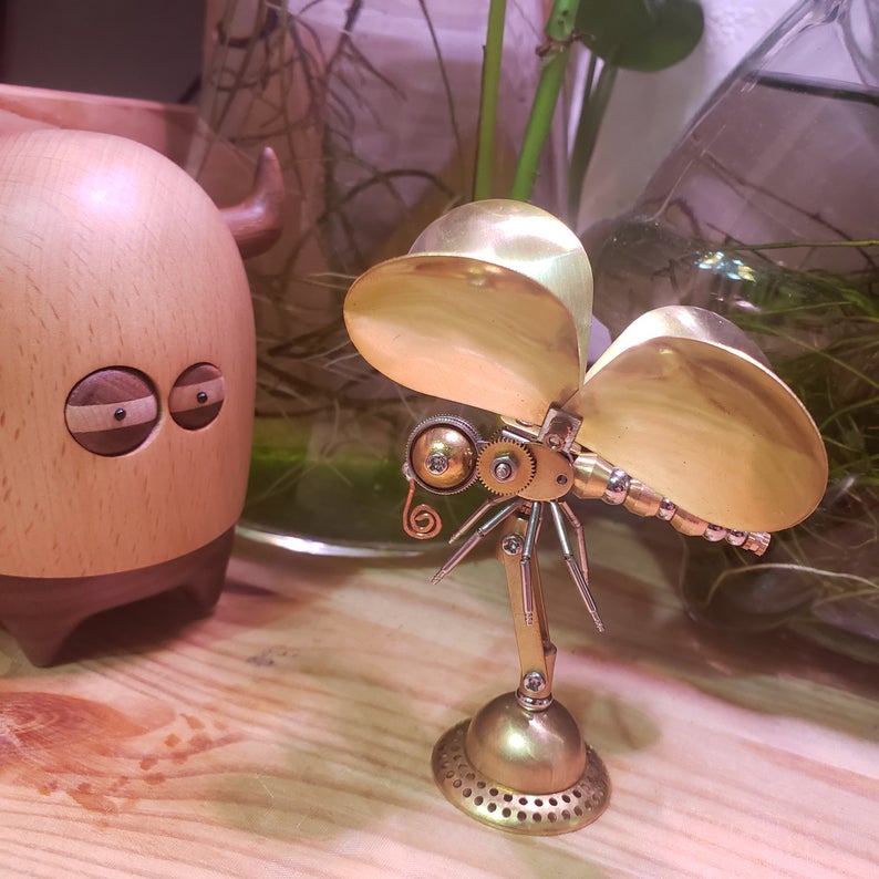 Mechanical butterfly steampunk | Metal handmade finished Model decor Ornaments