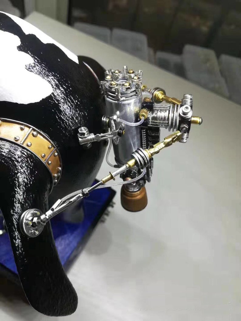 Steampunk Mechanical Mutant 3D Penguin Sculpture Handmade Creature Crafts for Table Home Art Decor Robots Aesthetic Art