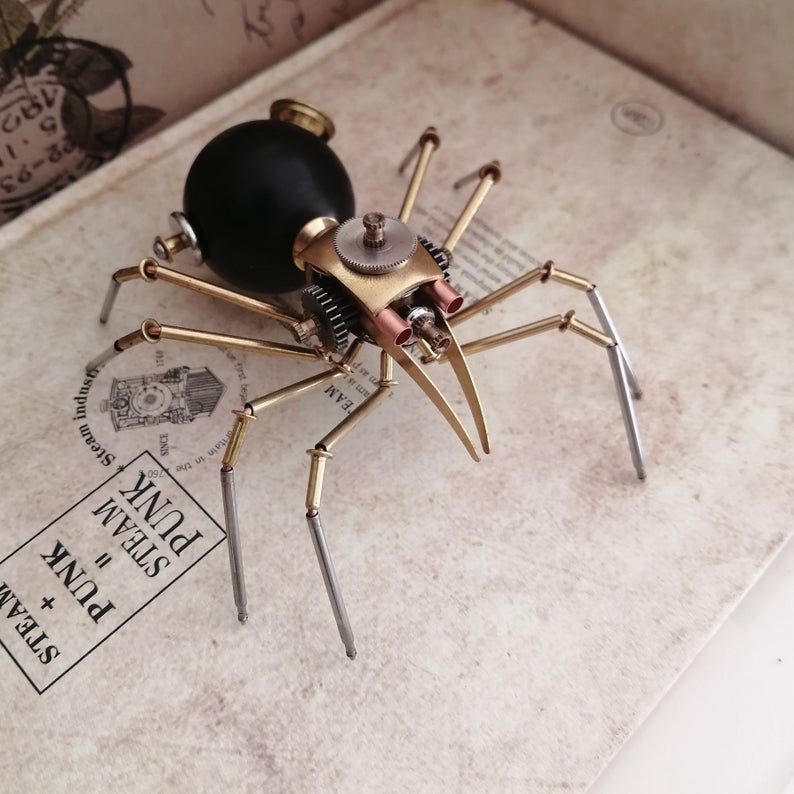 Mechanical spider steampunk | Metal handmade finished Model decor Ornaments