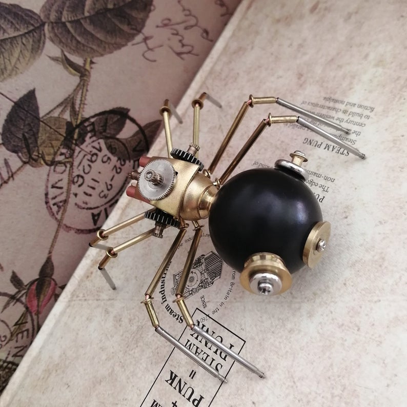 Mechanical spider steampunk | Metal handmade finished Model decor Ornaments