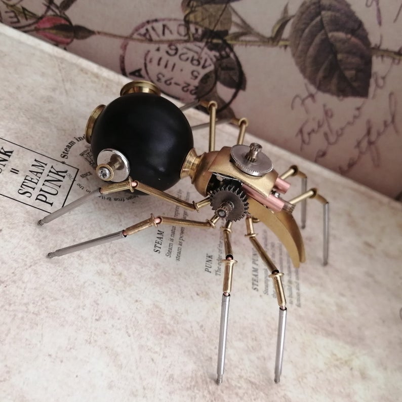 Mechanical spider steampunk | Metal handmade finished Model decor Ornaments