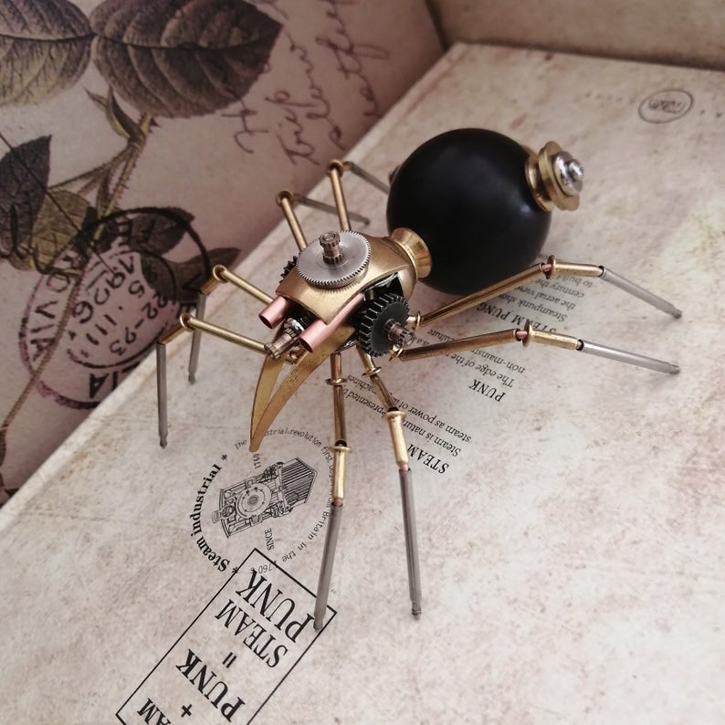 Mechanical spider steampunk | Metal handmade finished Model decor Ornaments