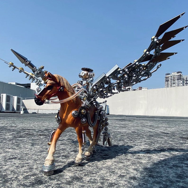 Variant unicorn | 752Pcs DIY Metal Mechanical Models 3D Assembly Puzzle Kits