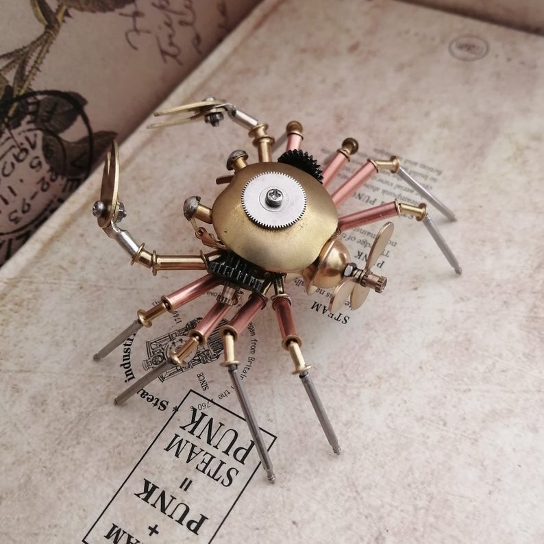 Mechanical crab steampunk | Metal handmade finished Model decor Ornaments
