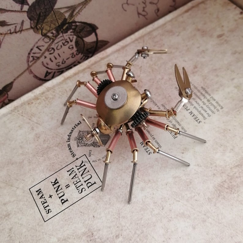 Mechanical crab steampunk | Metal handmade finished Model decor Ornaments