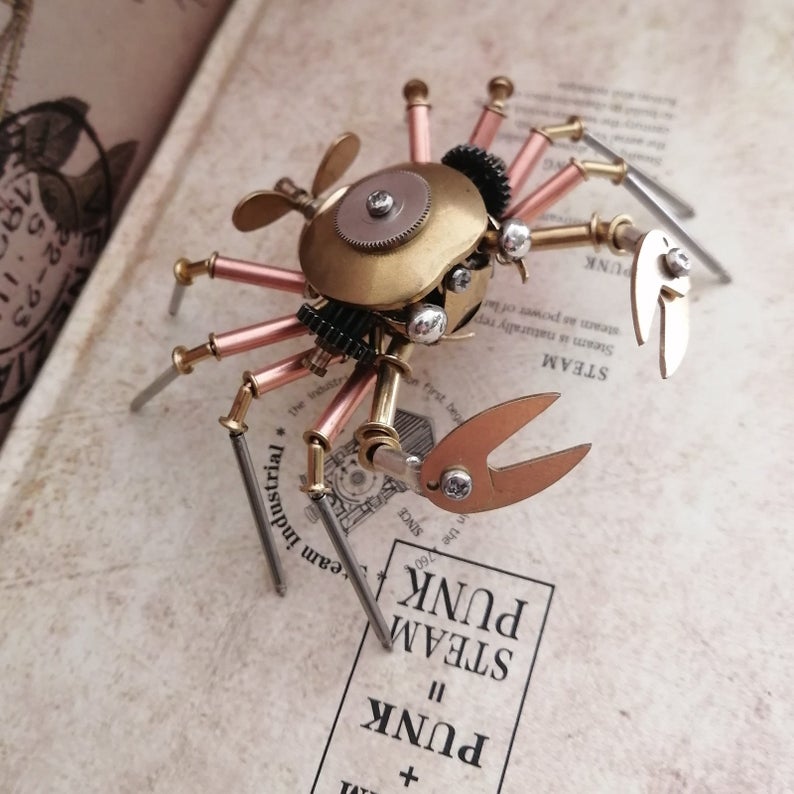 Mechanical crab steampunk | Metal handmade finished Model decor Ornaments