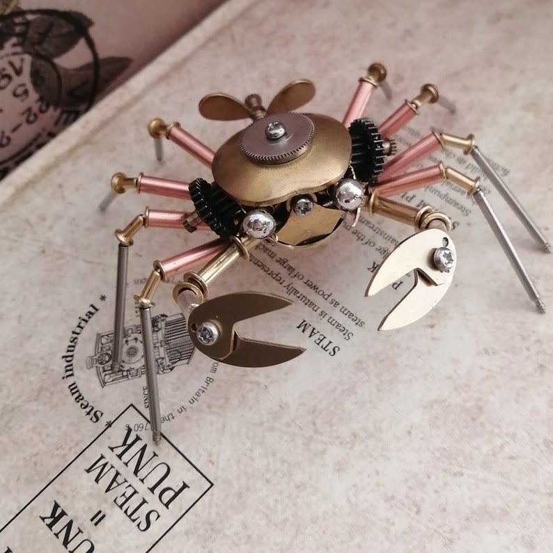 Mechanical crab steampunk | Metal handmade finished Model decor Ornaments