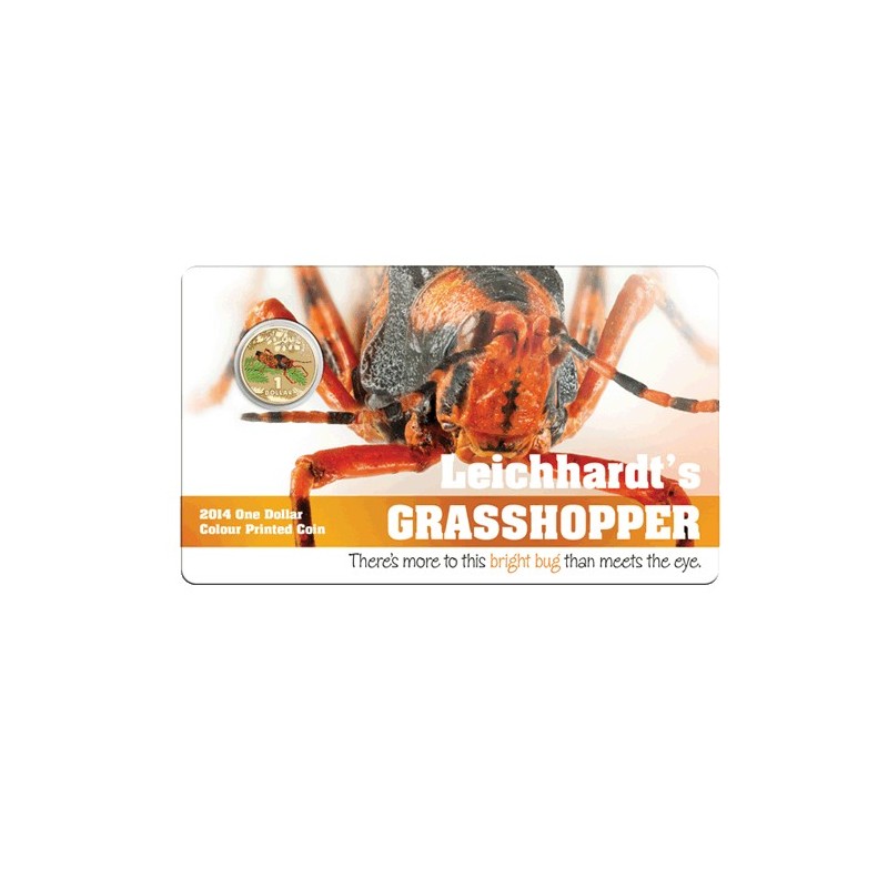 2014 $1 Bright Bugs Series Unc Coin in Card