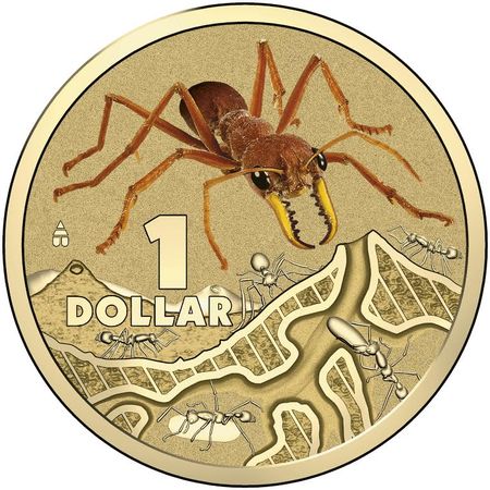 2014 $1 Bright Bugs Series Unc Coin in Card
