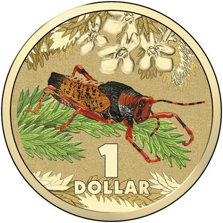 2014 $1 Bright Bugs Series Unc Coin in Card