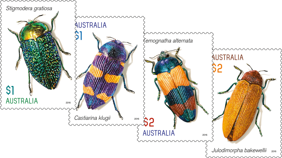 2016 Jewel Beetles - MUH Complete Set of 4 Stamps