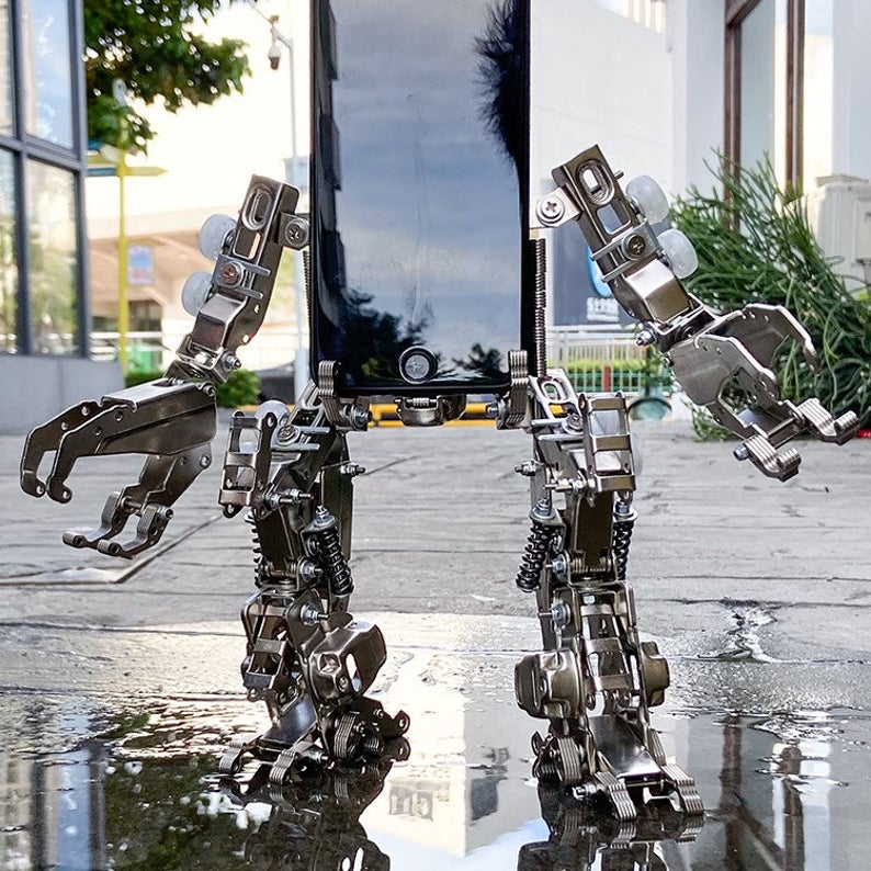 Mobile Phone Bracket forklift | 354 Pcs DIY Metal Mechanical Models 3D Assembly Puzzle Kits Jigsaw Crafts