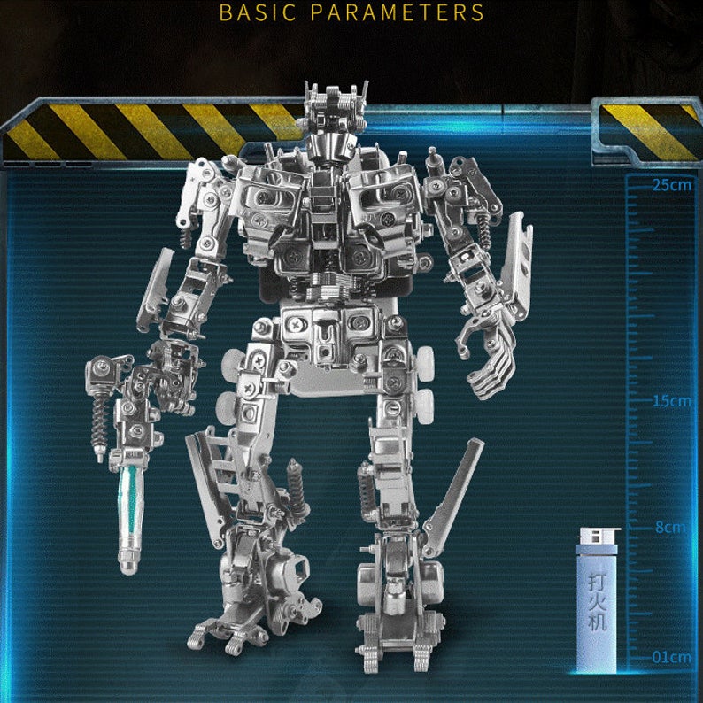Optimus Prime| 705 Pcs DIY Metal Mechanical Models 3D Assembly Puzzle Kits Jigsaw Crafts _Difficult