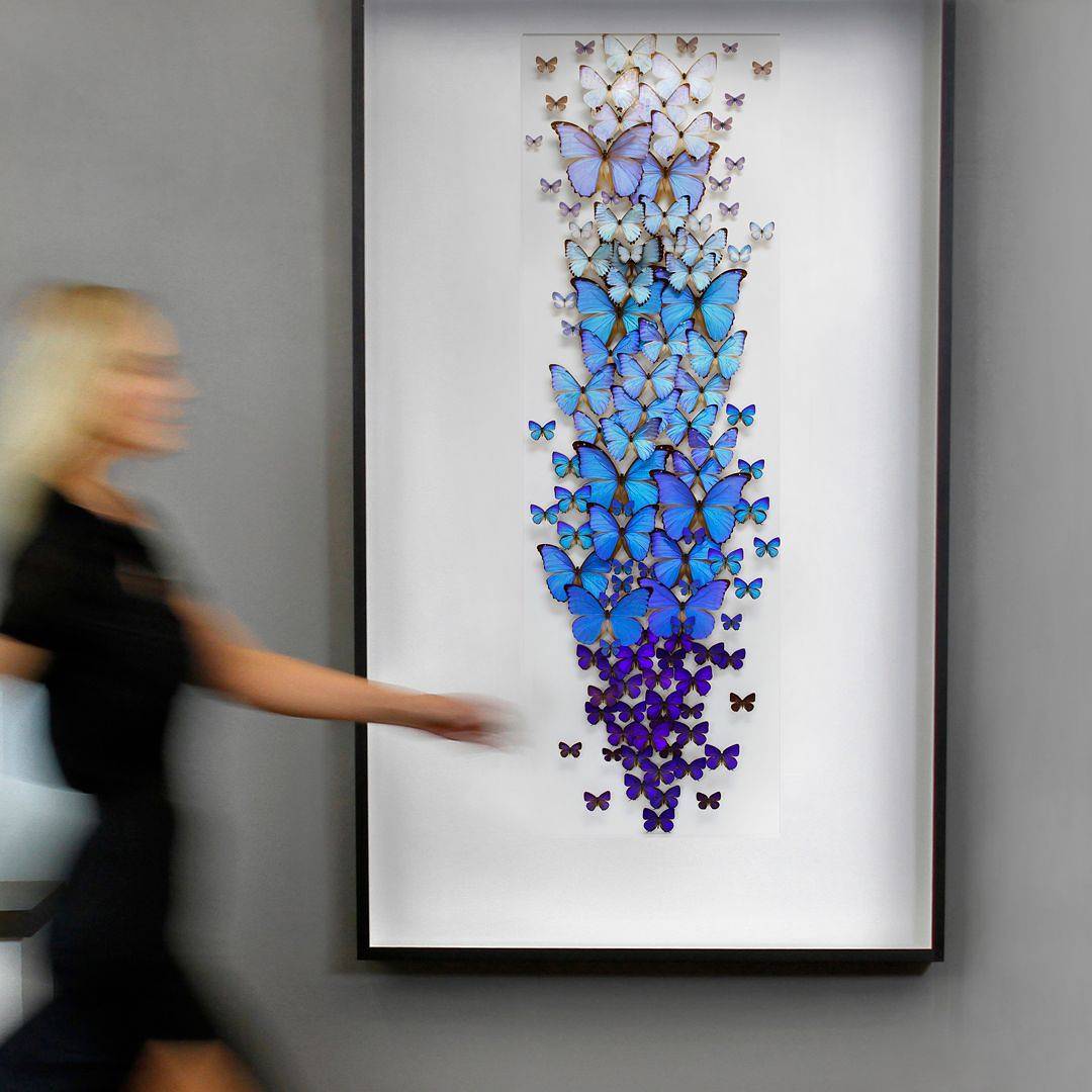 Butterflies in Frame Wall Decoration 95×177cm