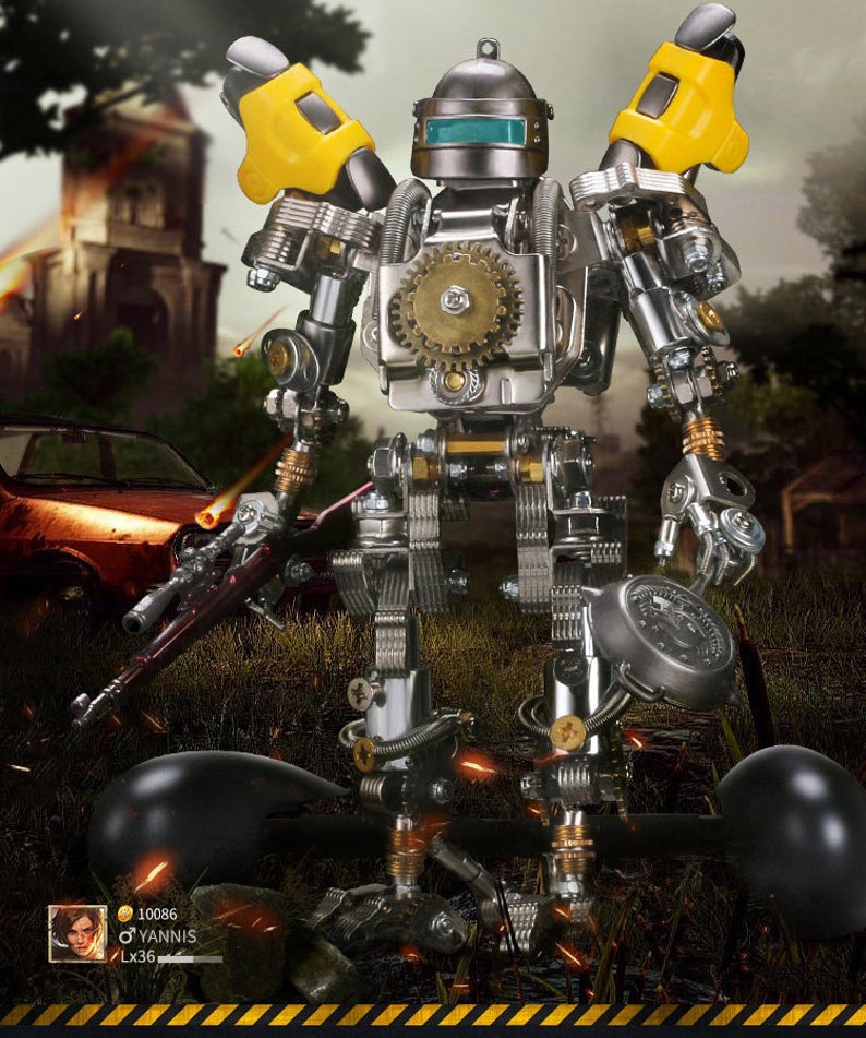 Metal Mechanical Robot | 467pcs DIY 3D Assembly Puzzle Model Kit