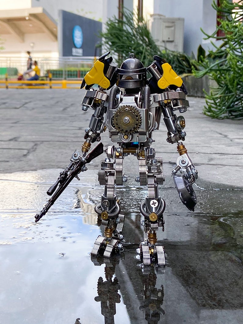 Metal Mechanical Robot | 467pcs DIY 3D Assembly Puzzle Model Kit
