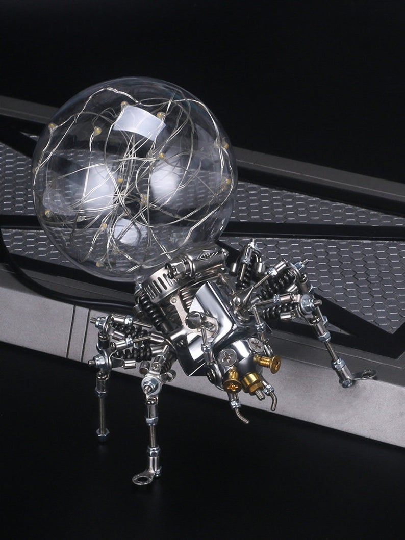 Spider steampunk | 215 Pcs Metal Insect Puzzle Model Kit 3D DIY Mechanical Assembly Jigsaw Crafts Decor