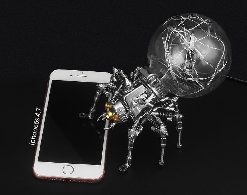Spider steampunk | 215 Pcs Metal Insect Puzzle Model Kit 3D DIY Mechanical Assembly Jigsaw Crafts Decor
