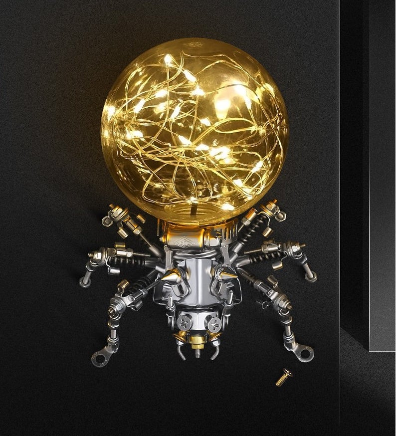 Spider steampunk | 215 Pcs Metal Insect Puzzle Model Kit 3D DIY Mechanical Assembly Jigsaw Crafts Decor