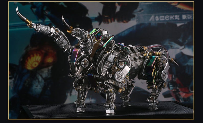 Mechanical Bull | 1087Pcs DIY Metal Mechanical Models 3D Assembly Kits
