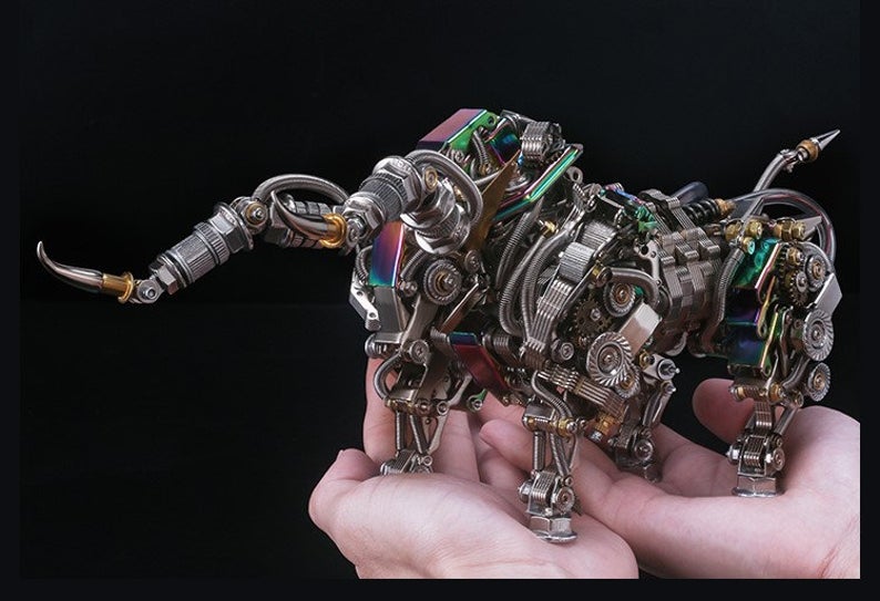 Mechanical Bull | 1087Pcs DIY Metal Mechanical Models 3D Assembly Kits
