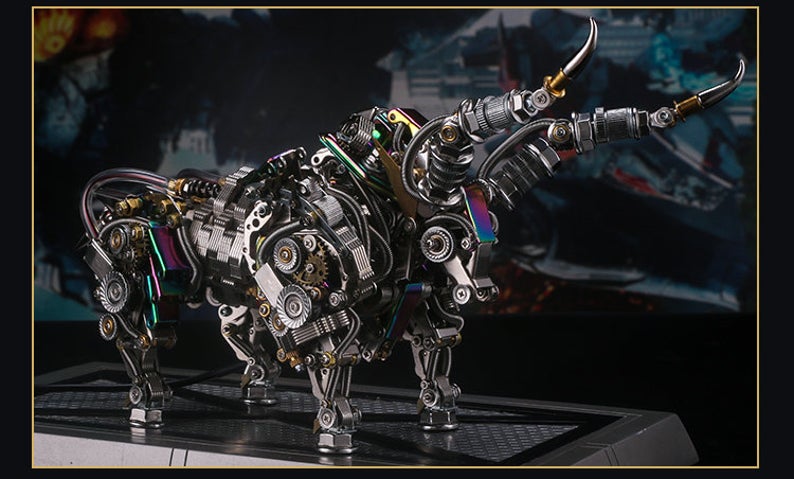 Mechanical Bull | 1087Pcs DIY Metal Mechanical Models 3D Assembly Kits