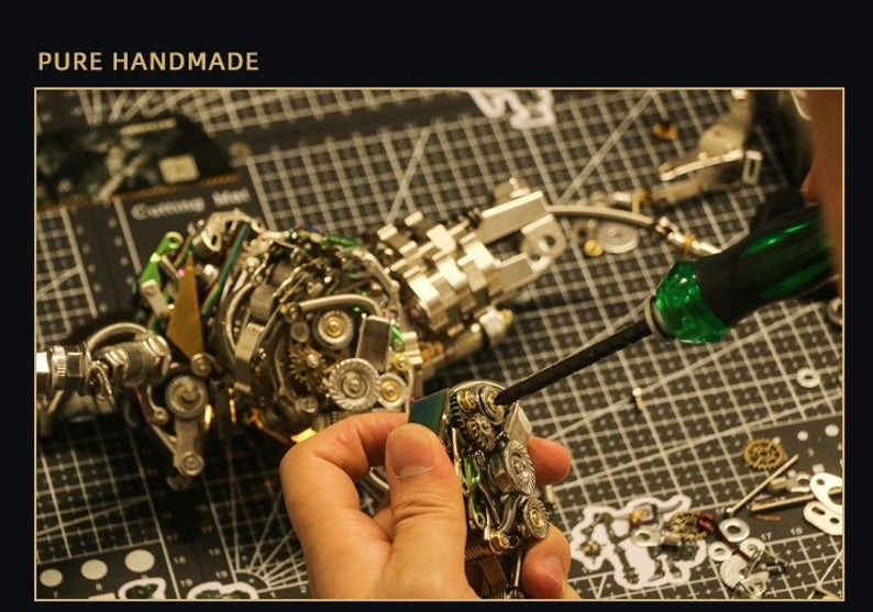 Mechanical Bull | 1087Pcs DIY Metal Mechanical Models 3D Assembly Kits