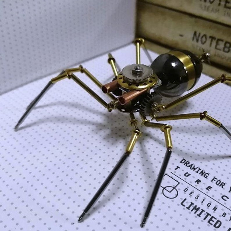 Mechanical spider steampunk | Metal handmade finished Model decor Ornaments