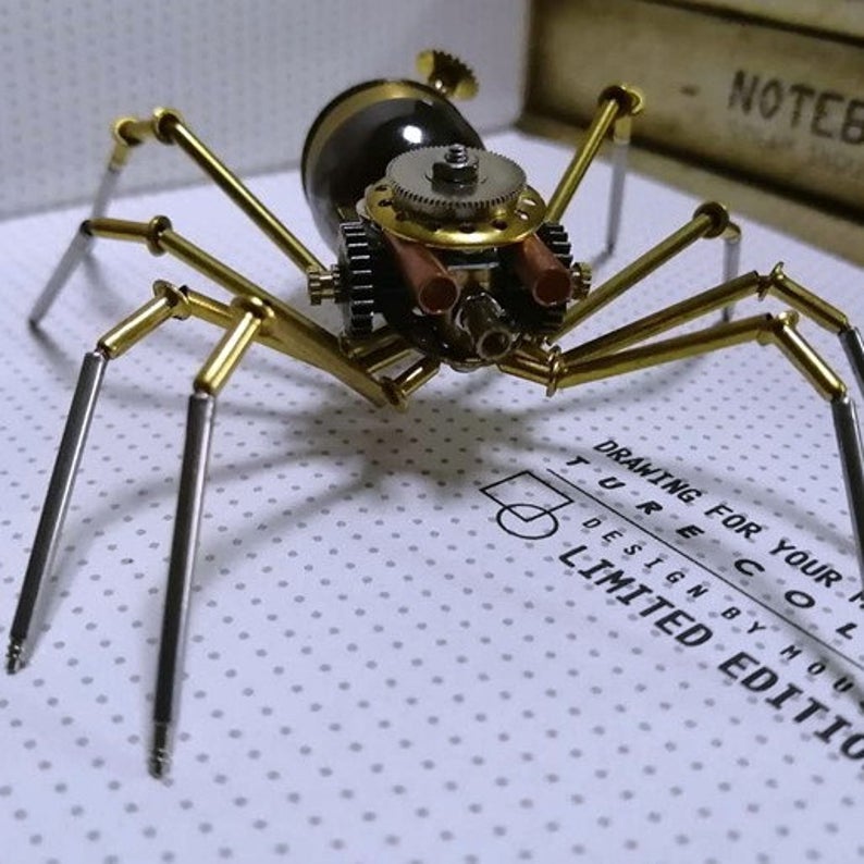 Mechanical spider steampunk | Metal handmade finished Model decor Ornaments