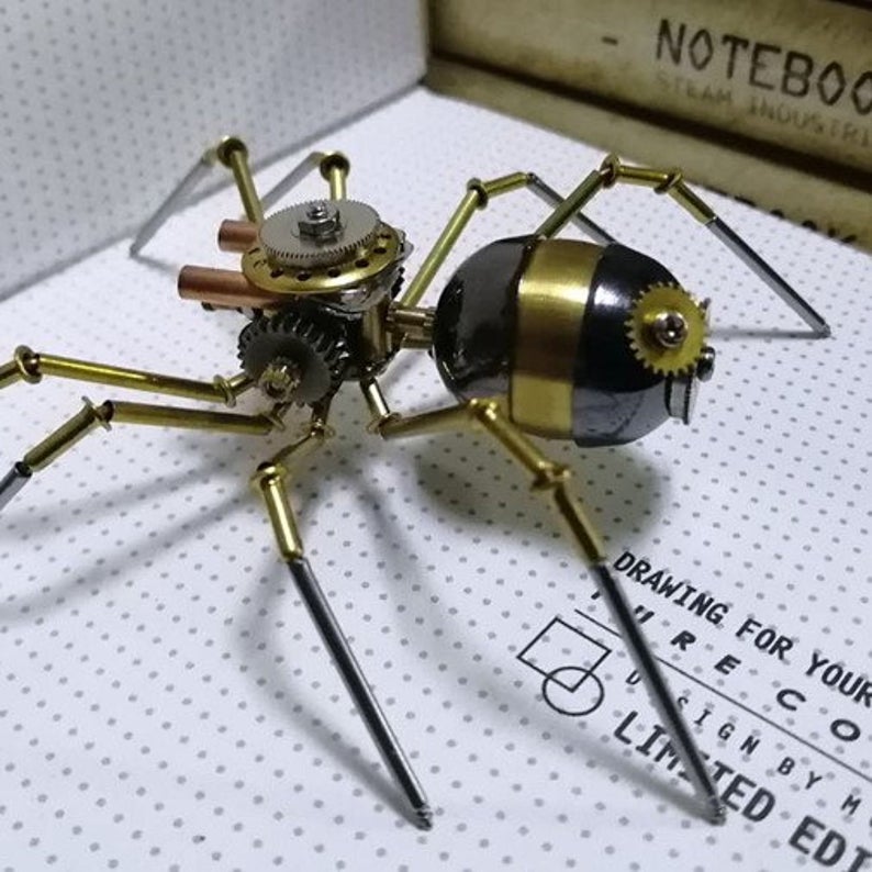 Mechanical spider steampunk | Metal handmade finished Model decor Ornaments