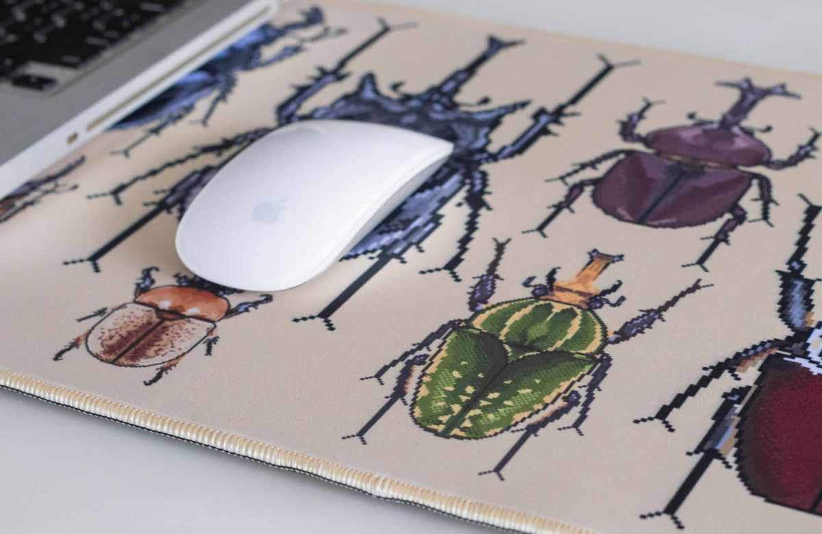 Beetles PC Computer Desktop Mouse Mat Set