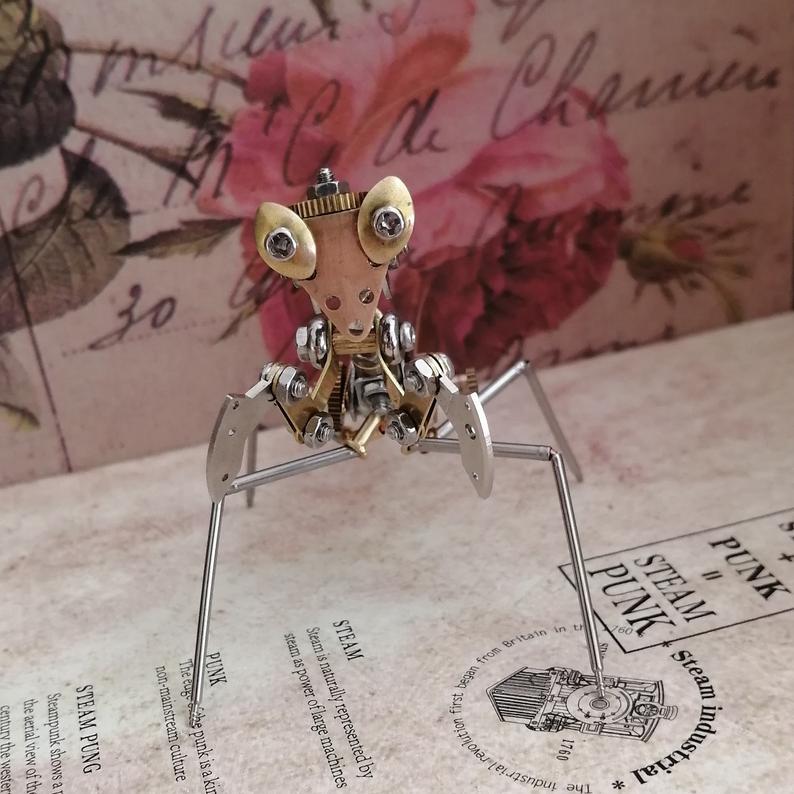 Mantis steampunk | Metal handmade finished Model decor Ornaments
