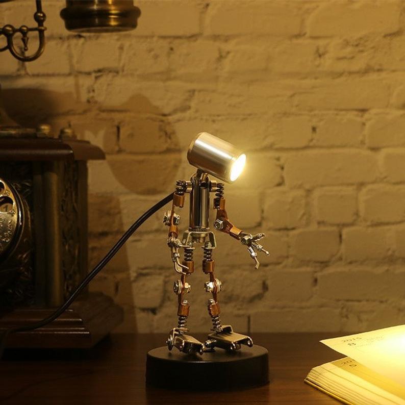 USB DIY Spotlight Steampunk | Metal Model Puzzle Model Kit Reading Light decor