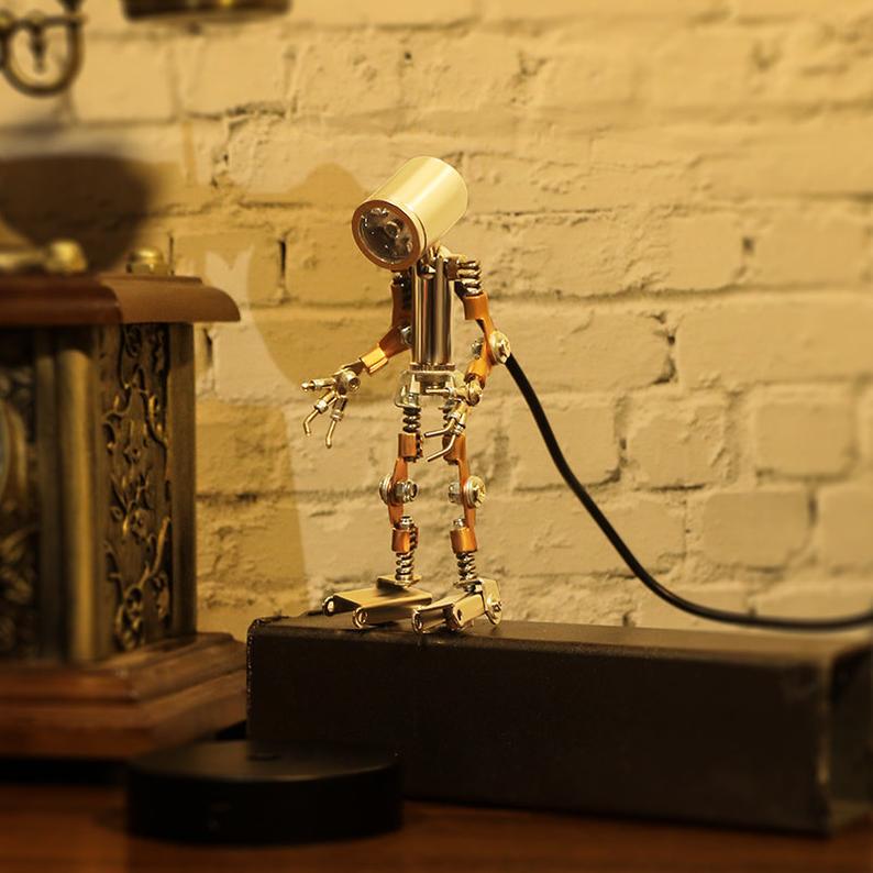 USB DIY Spotlight Steampunk | Metal Model Puzzle Model Kit Reading Light decor