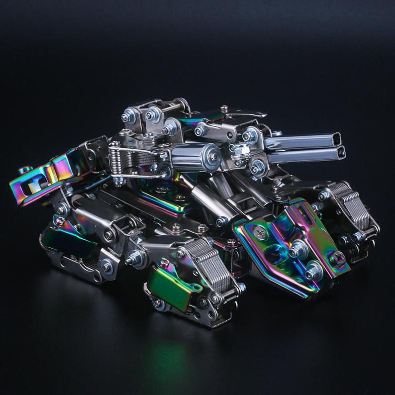 Mecha Tank | 415Pcs DIY Metal Puzzle Model Kit 3D Assembly Jigsaw Crafts Assembly Model Building Kits Kids Gift
