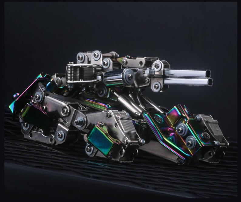 Mecha Tank | 415Pcs DIY Metal Puzzle Model Kit 3D Assembly Jigsaw Crafts Assembly Model Building Kits Kids Gift