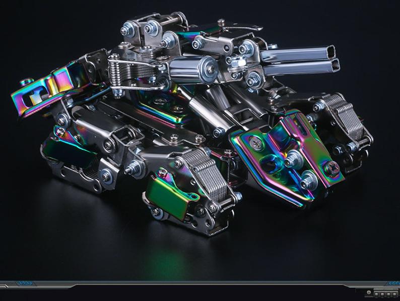 Mecha Tank | 415Pcs DIY Metal Puzzle Model Kit 3D Assembly Jigsaw Crafts Assembly Model Building Kits Kids Gift