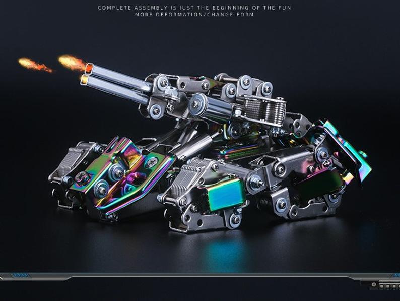 Mecha Tank | 415Pcs DIY Metal Puzzle Model Kit 3D Assembly Jigsaw Crafts Assembly Model Building Kits Kids Gift