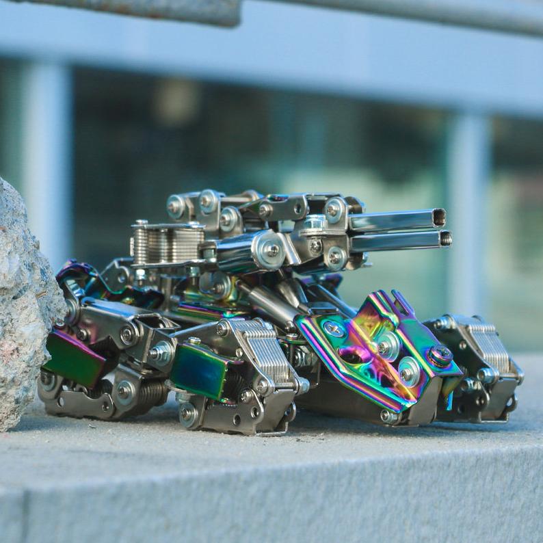 Mecha Tank | 415Pcs DIY Metal Puzzle Model Kit 3D Assembly Jigsaw Crafts Assembly Model Building Kits Kids Gift