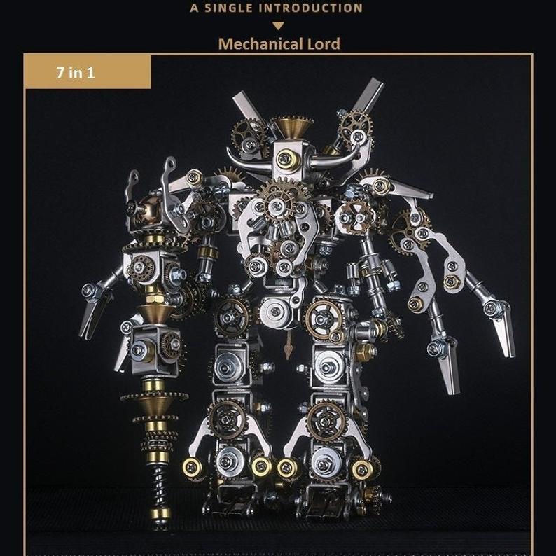 Mechanical Saints| 8Sets DIY Puzzle Model Kit 3D Assemble Jigsaw Educational Toy Kids